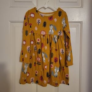 Girls 5t woodlands animals dress